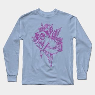 Stupid Pug Cupid Long Sleeve T-Shirt